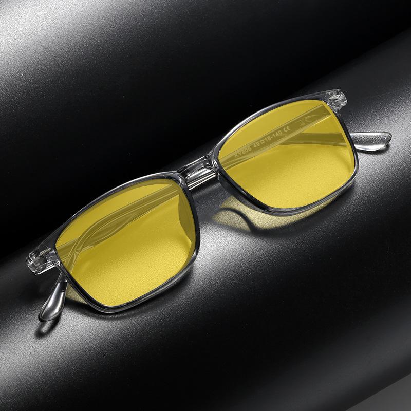 Men'S Classic Square Frame Ordinary Computer Glasses Neutral New Fashion High-Definition Anti-Blue Light Glasses Uv400 Glasses