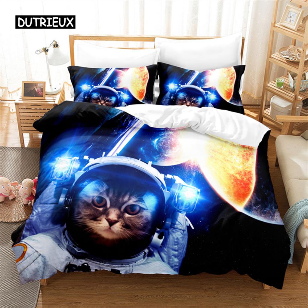 Cat And Dog Bedding Set Duvet Cover Set 3d Bedding Digital Printing Bed Linen Queen Size Bedding Set Fashion Design