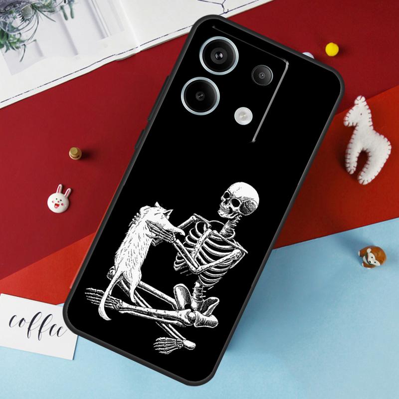 Aesthetics Skeleton Case For Xiaomi Redmi Note 13 Pro 14 12 11 10 15 Pro Plus Redmi 10C 12C 13C 14C 15C 15 Cover