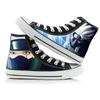 Student Shoes Anime Naruto Cosplay Casual Graffiti High-Top Canvas Shoes Cartoon Printed Hip Hop Mens Womens Shoes