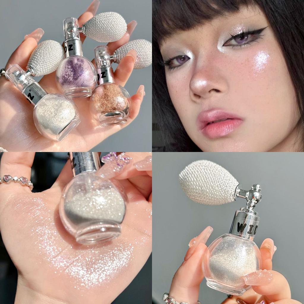 - Glitter Highlighter Spray With Fine Particles.