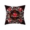 Christmas Theme Snowflake Print Pattern Cushion Cover Home Living Room Sofa Decoration Pillow Pillow Cover