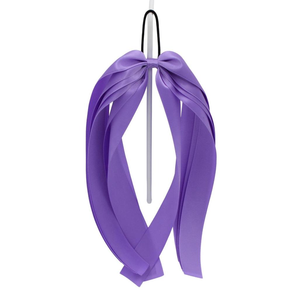 Elegant Satin Bow Hair Tie - Sweet & Versatile for Single/Double Ponytails