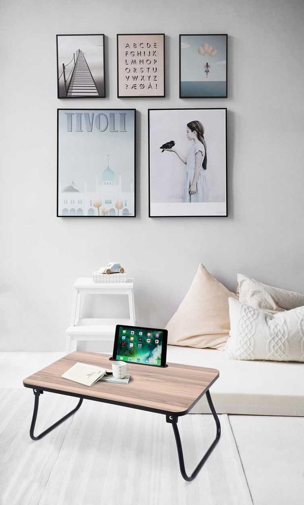 Folding Laptop Table with Tray