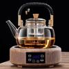 2025 Automatic Electric Ceramic Stove & Large Glass Tea Kettle Set - High Temp Resistant for Brewing
