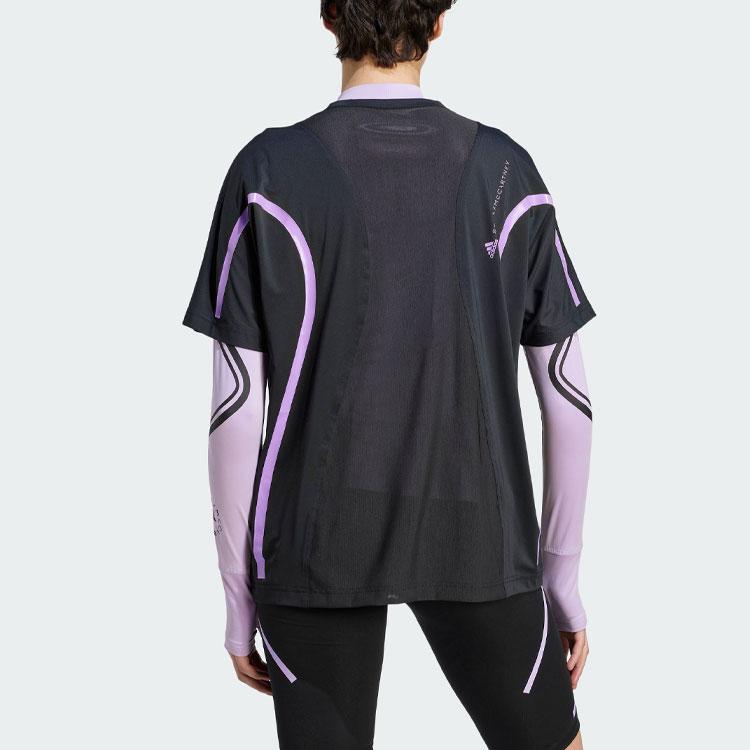 Adidas X Stella McCartney Truepace Běžecké Volné Tričko Dámské Topy Černá Fialová II3236
