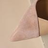 Fashion Women's new pointed leather patent leather color blocked temperament sexy slim heel high-heeled plus size work shoes