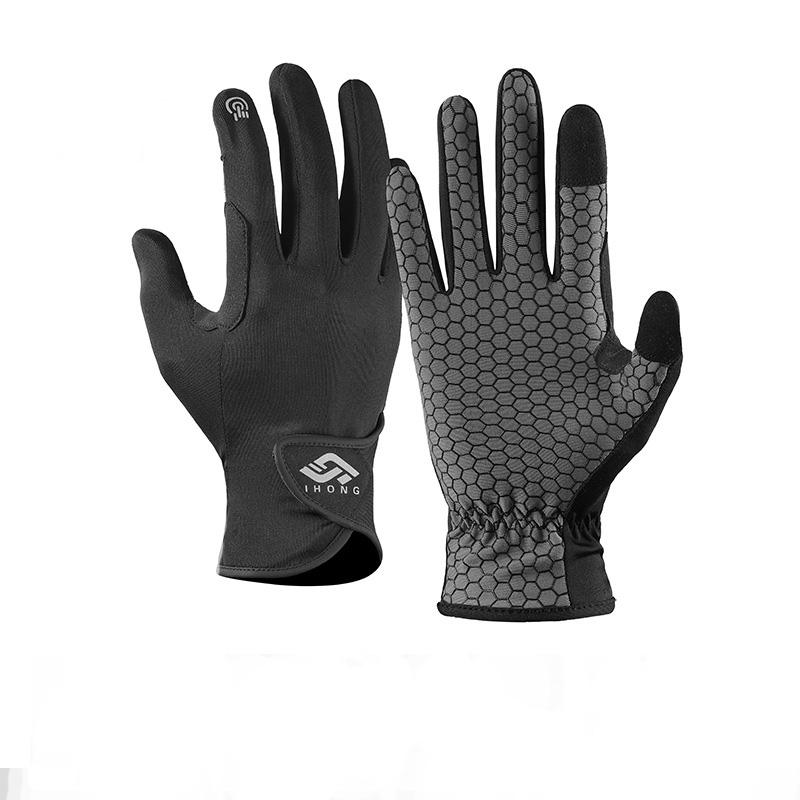 

Mountaineering Gloves Men Women Outdoor Non-slip Sun-protective Gloves Quick Drying Wear-resistant Breathable Riding Gloves чёрный