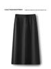 Women's High Waist Gray A-line Bodycon Skirt - Spring/Fall 2025 Collection
