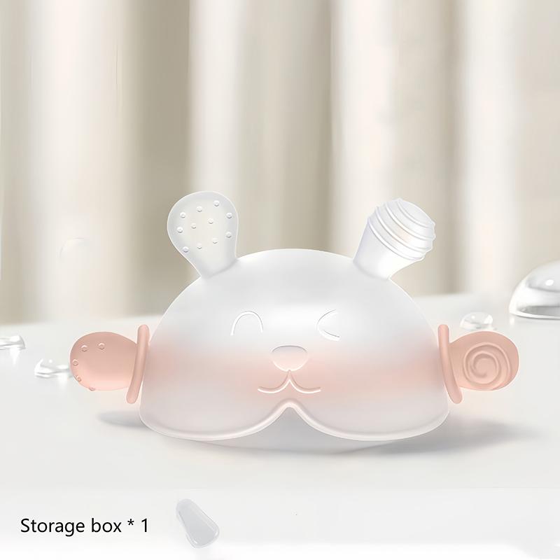 1 Set Kleinkind Beißring Baby Zahnungsgel Silikon Beißlöffel Lebensmittelecht Sicher zum Kochen und Einfrieren