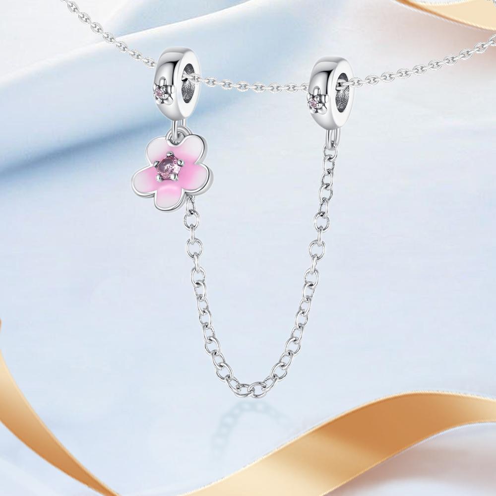 Practical copper Love Butterfly Flowers Stars Moon Feather Safety Chain Compatible With Do It Yourself Bracelets Necklaces Manual Accessorie