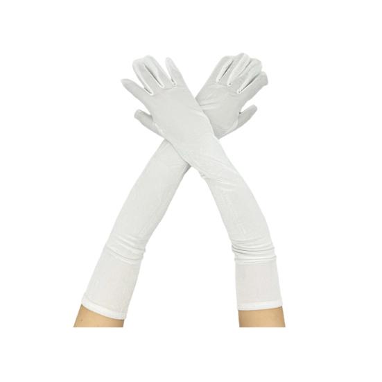 Women Velvet Long Gloves Retro Elbow Length Gloves 1920s Flapper