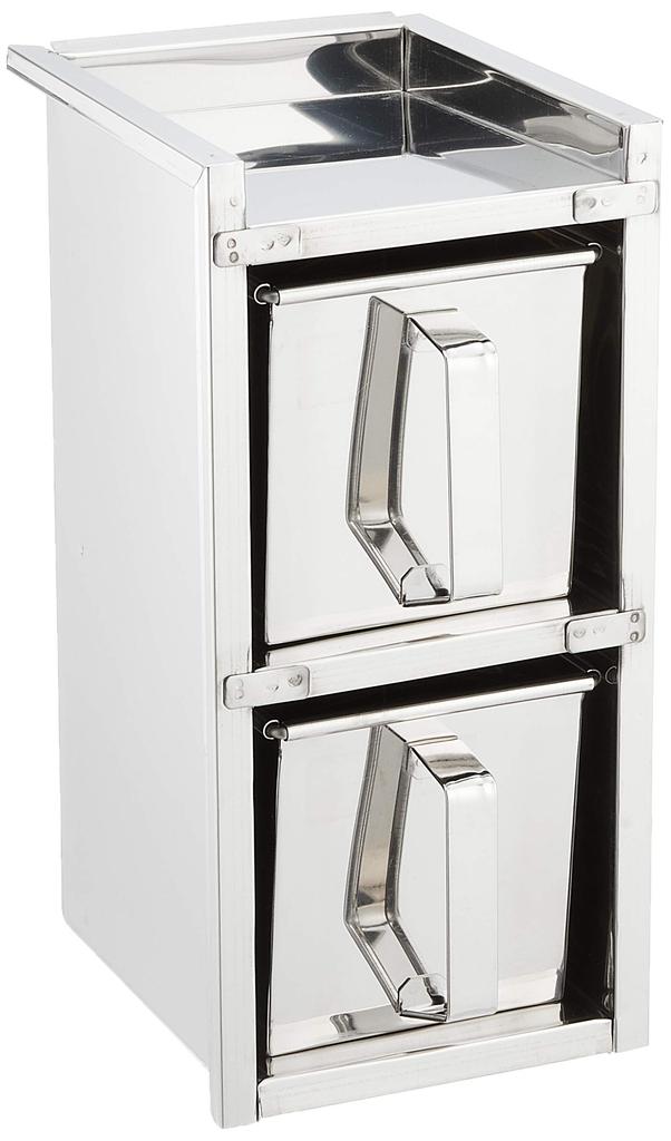 Endo Shoji Professional Welded Drawer Medicine 2 2 Stainless Steel Made in AYK17022 Container, Tiers, Containers, 18-8 Body, Japan,