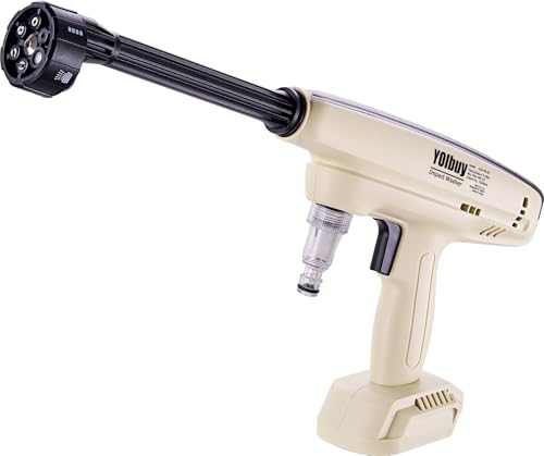 

YOIbuy PRO Impact Washer, Rechargeable, Handheld High-Pressure Washer, Cordless, 18V Compatible, Unique Pulse Jet Technology for Impact Cleaning, A Re