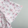 Summer New Women's V-neck Structured Shoulder High Waist Long Floral Print Short Sleeve Dress, European & American Style