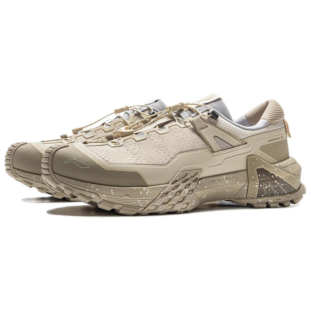 Li Ning Outdoor CF Tracing, Xingchuan Pro Abrasion Resistant Waterproof And Breathable Low top Hiking Shoes Unisex AHTU017-11