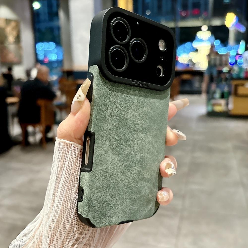 Vintage Suede Fur Bumper Armor Case for iPhone 17 Air 16 15 14 13 12 Pro Max 11 Plus 17Pro X XS XR 8Plus Commercial Soft Cover