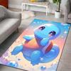 1PC Japanese Anime Pokémon Squirtle Print Rug Carpet for Living Room Children Bedroom Mat Sofa Doormat Home Decor Anti-Slip Mat