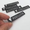 1pcs forMODELLISTA Car Front Lip Small Label Grill Fender Side Rear Trunk Badge Emblem Sticker Decals Styling Auto Accessories