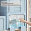 Fabric Clothes Storage Bin Large Capacity Wardrobe Organiser with Dual Zip for Home