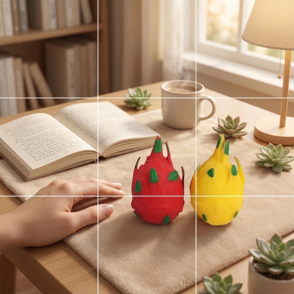 1 Color Shipped At Random Cute Squeezable Toy - Soft -shaped Stress-relieving Toy Suitable For All Ages.