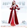 Santa Costume Adult Unisex Christmas Roleplay Outfit Festive Party Stage Performance Wear