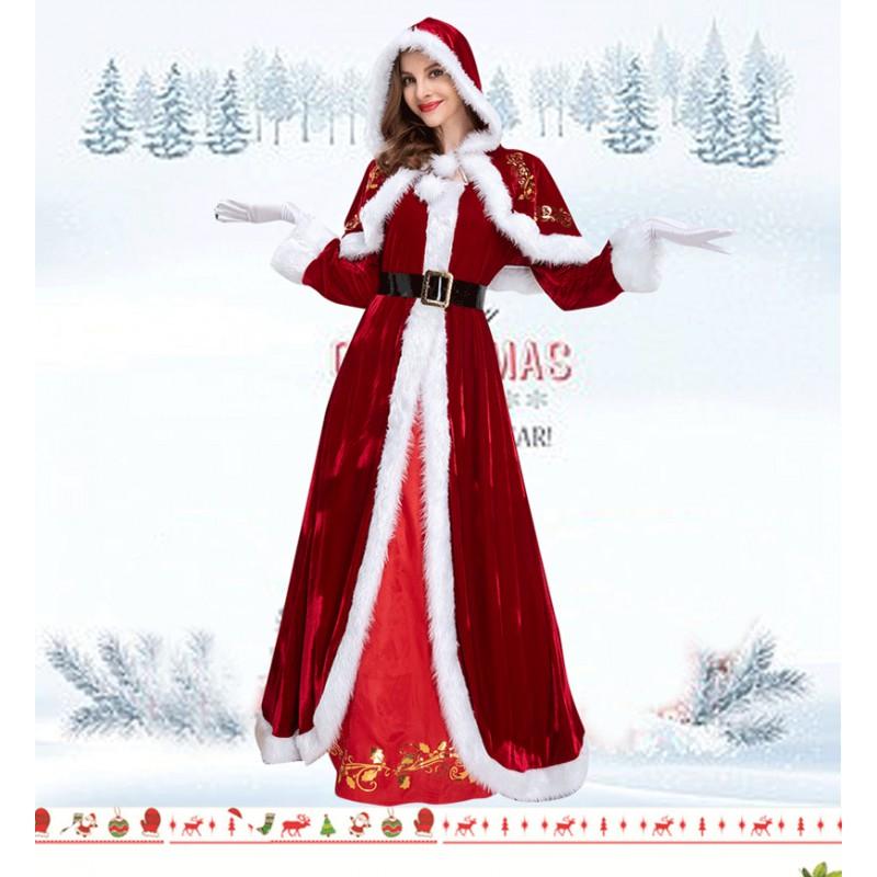 Unisex Santa Claus Costume Set Adults