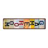 Retro Laundry Room Sign Distressed Metal Wall Art Sign Rectangular Decorative Sign for Home Game Room Decor