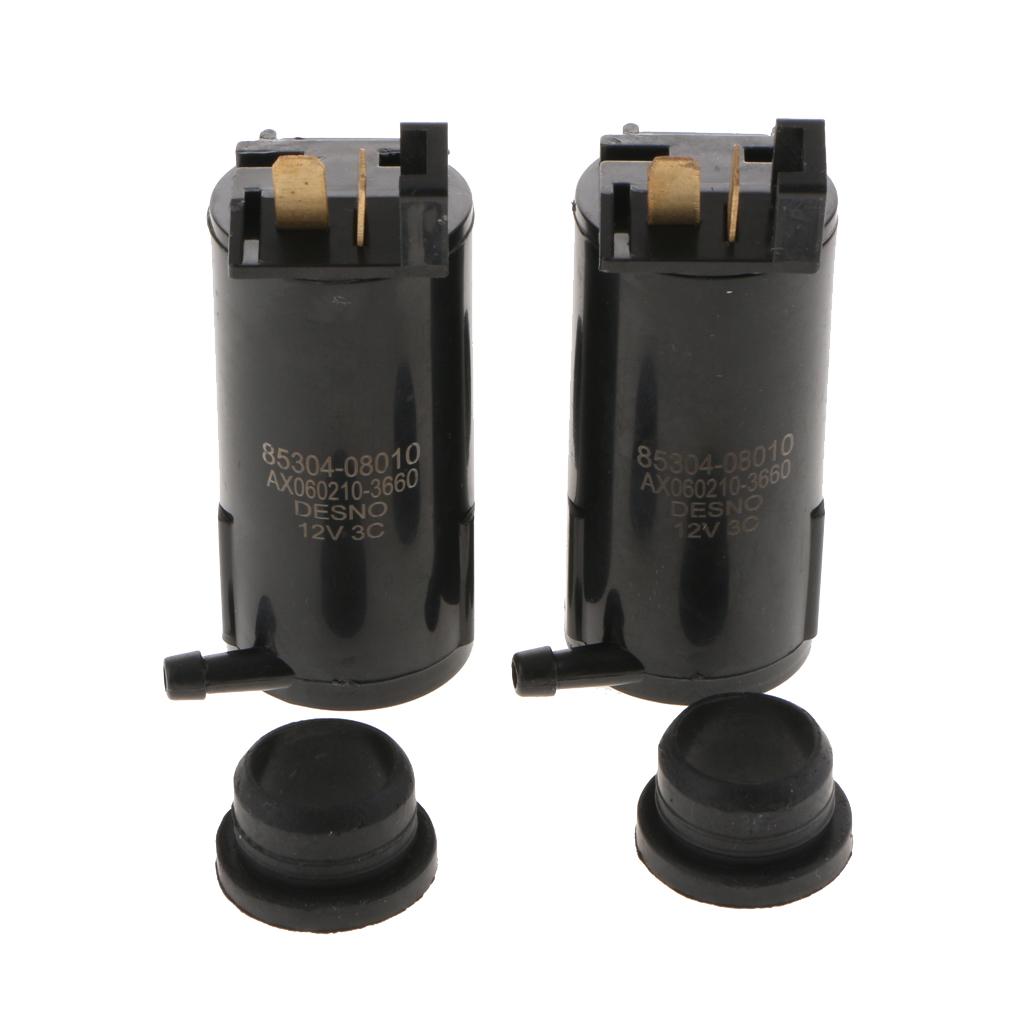 4 Front Rear Windshield Washer Pump Motor for 12V Vehicles