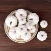 12Pcs Realistic Fall Harvest Small White Mini Artificial Foam Pumpkins for Halloween, Fall and Thanksgiving Decorating