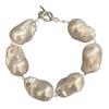 Freshwater Baroque Pearl 925 Broken Silver OT Fastener French Retro Vocal Victor's Temperature Hand