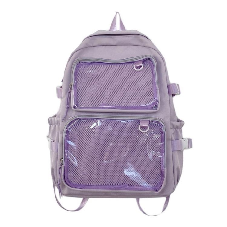 Student School Backpack Large Capacity Backpack Travel Backpack Clear Backpack Japanese Styles Backpack