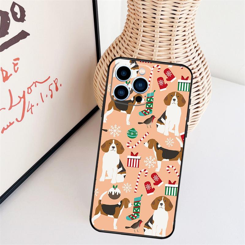 Beagle Dog Cute Cartoon Phone Case For iPhone 17 Pro Max 16 15 11 13 12 14 Pro Max mini 15 16 Plus 16e 17 Air Cover