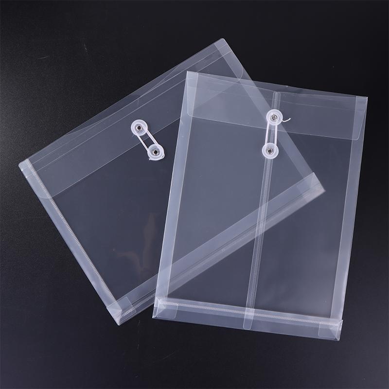 2Pcs A4/A5/A6 Size File Folder Organizer PP Waterproof Transparent Document Bag For School Office Supplies Stationery