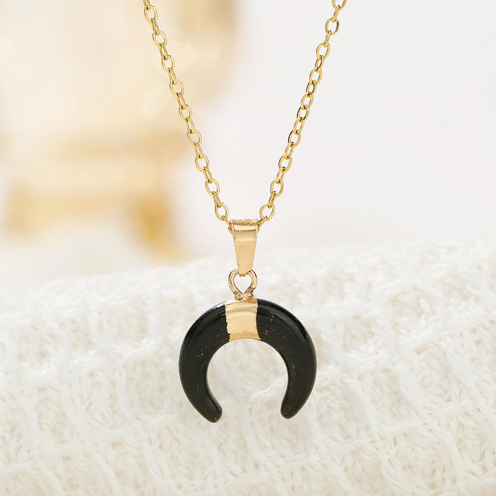 Популярное европейское и американское ожерелье из натурального авантюрина и лунного камня - Элегантная подвеска