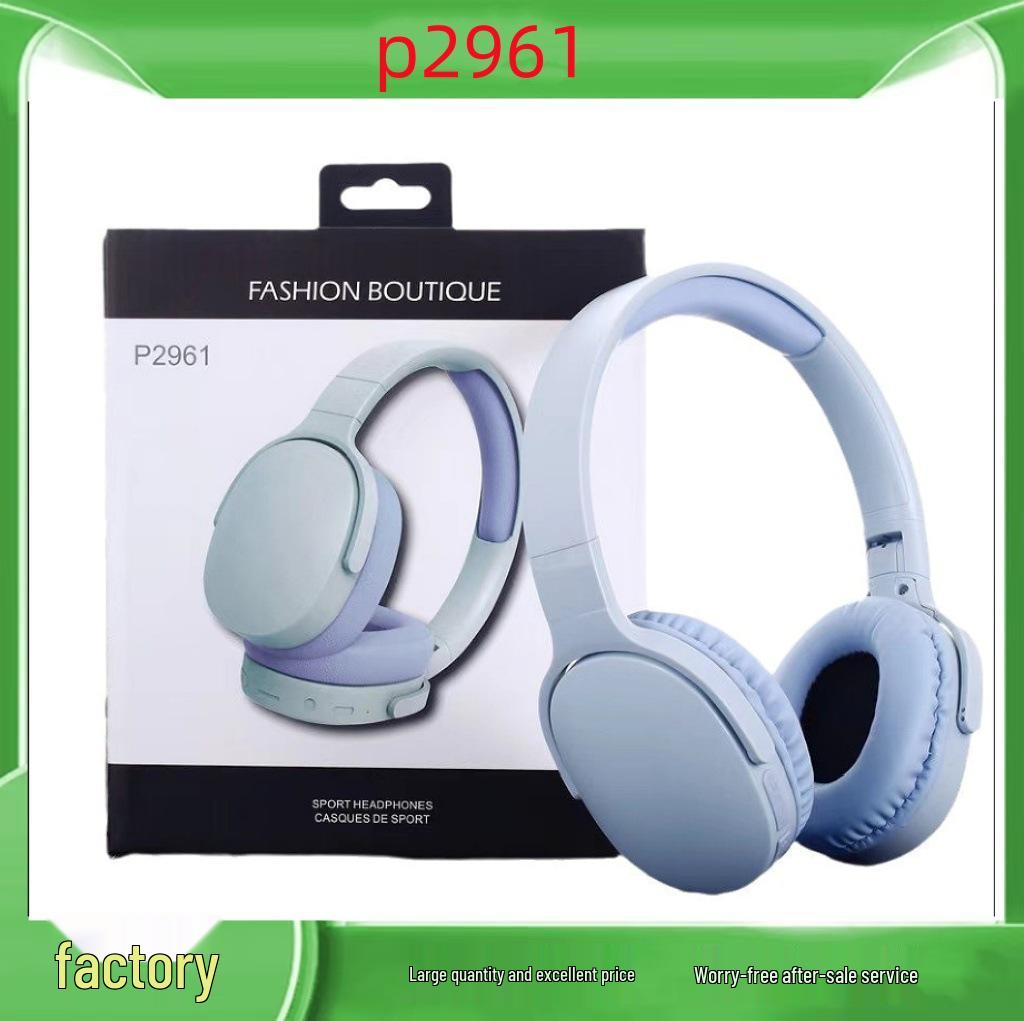 P2961 Wireless Bluetooth Headphones: Heavy Bass, Gaming & Sports, Universal Compatibility