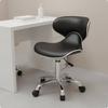 Adjustable Beauty Seat Ergonomic Salon Stool PU Leather Hairdresser Chair with