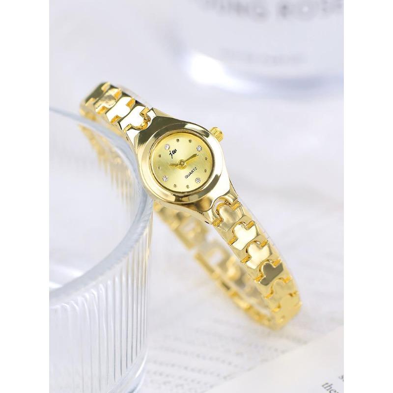 Ceasuri UTHAI Pentru Femei Marcă de Lux Ușoară Brățară Rafinată și Compactă din Aliaj Tendință de Modă Student Set Diamante Ceas Quartz