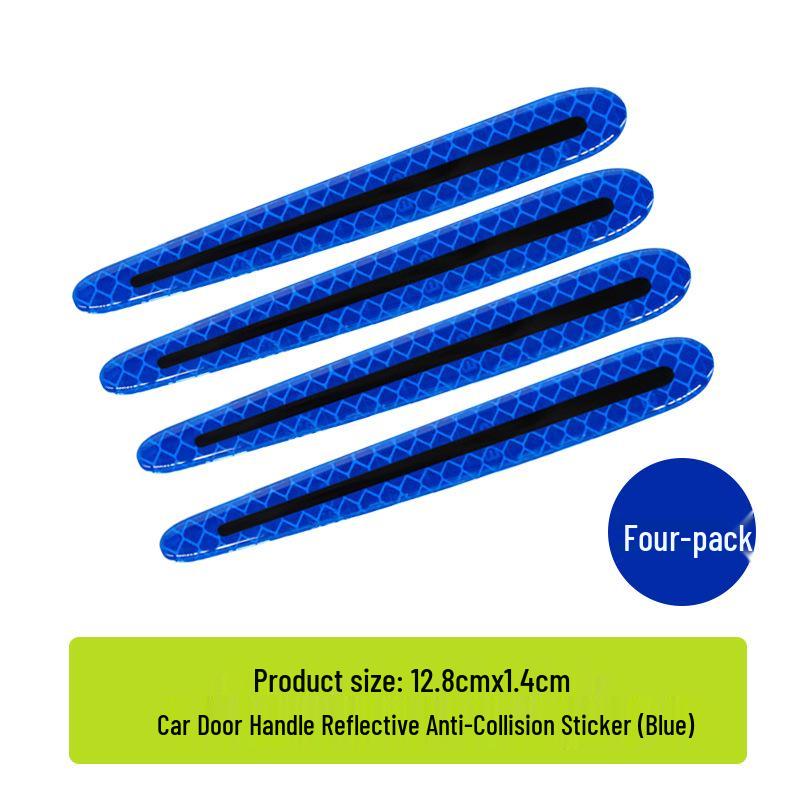 Car Door Anti-Collision Carbon Fiber Texture Reflective Protection Sticker