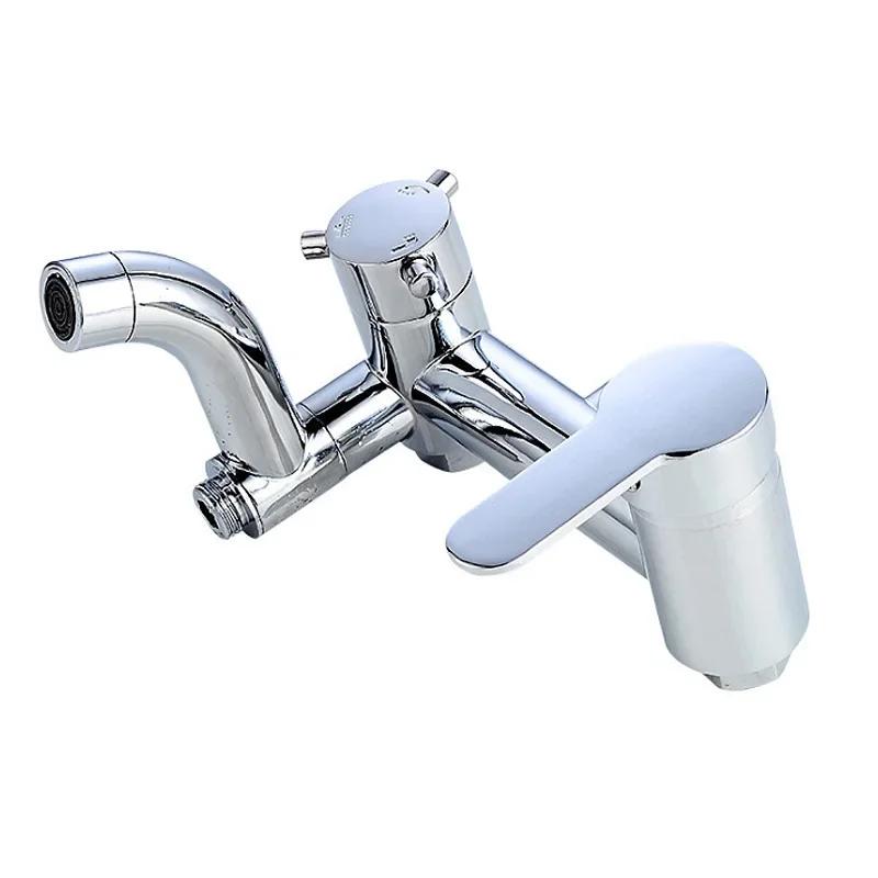Copper Mixer Valve Shower Accessories Household Bathroom Mixer Tap Wall Mounted Hot and Cold Water Tap Shower Faucets