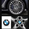 SQKR7 Car Sticker For BMW X6 X7 56/60mm Wheel Center Hub Cap Stickers No Residue Strong Adhesive Rim Emblem Decal Exterior Wheel Mod