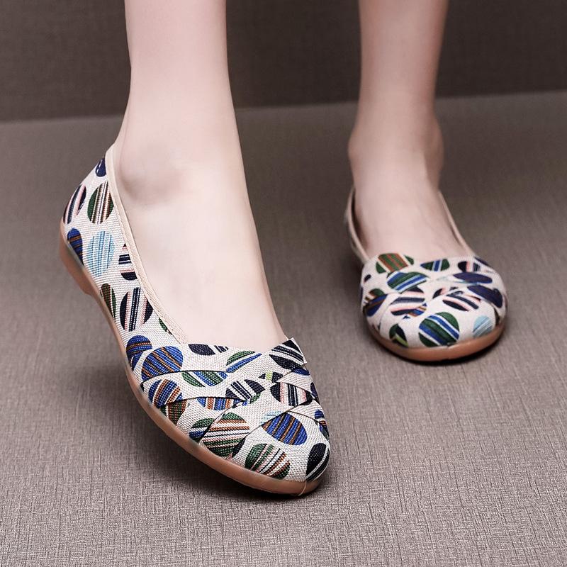 

Customized old Beijing cloth shoes women s summer retro ethnic style linen mother soft-soled shoes middle-aged and elderly women s single shoes breat 41