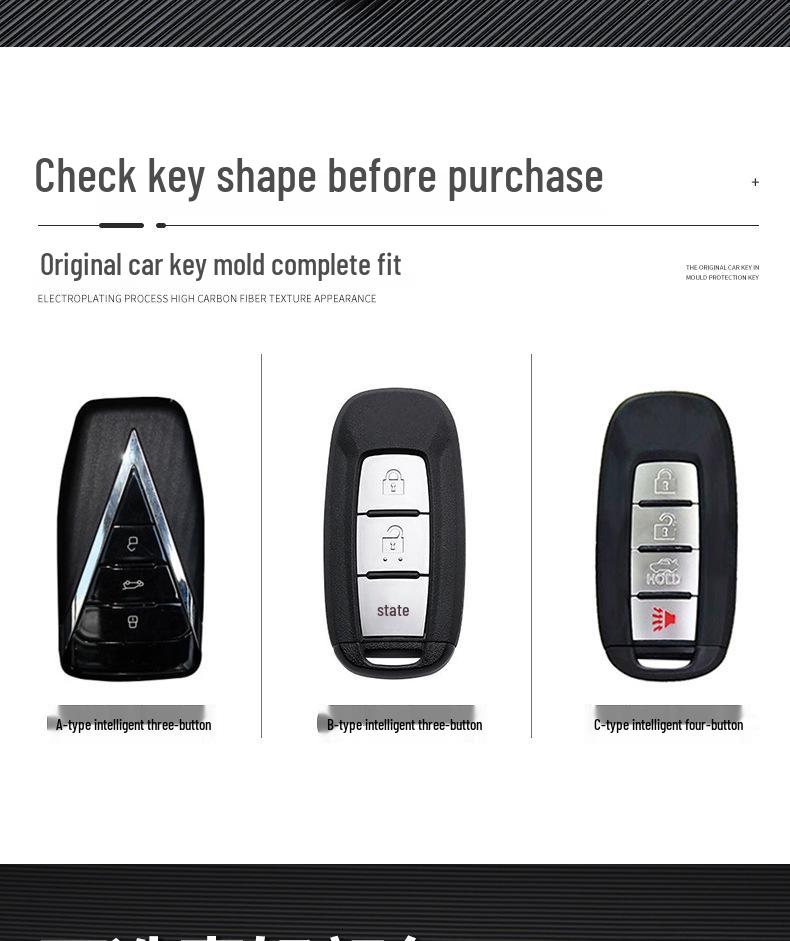 Venucia Key Cover: Stylish, Atmosphere-Enhancing Car Key Bag with Buckle Remote Shell for Personalized Decoration