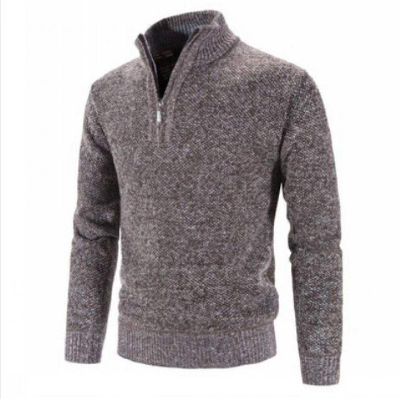 

2024 Осень и зима Новый модный однотонный мужской свитер куртка большого размера свободный свитер мужской повседневный молодежный вязаный кардиган L розовый коричневый