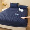 Waterproof Solid Color Fitted Mattress Protector Cover