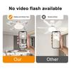 Ceiling Fan Light with 3 Color Temperature Adjustable Brightness LED Bulb Quiet Fan Combo Low-noise Operation Fan Light Fixture
