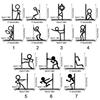 1Pair Stick Figure Metal Bookends Iron Art Desktop Decorative Bookend  School Office Supplies