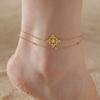 Lucktune Witchcraft Witch Knot Pendant Anklets for Women Stainless Steel Silver Color Anklet Summer Accessories Beach Jewelry