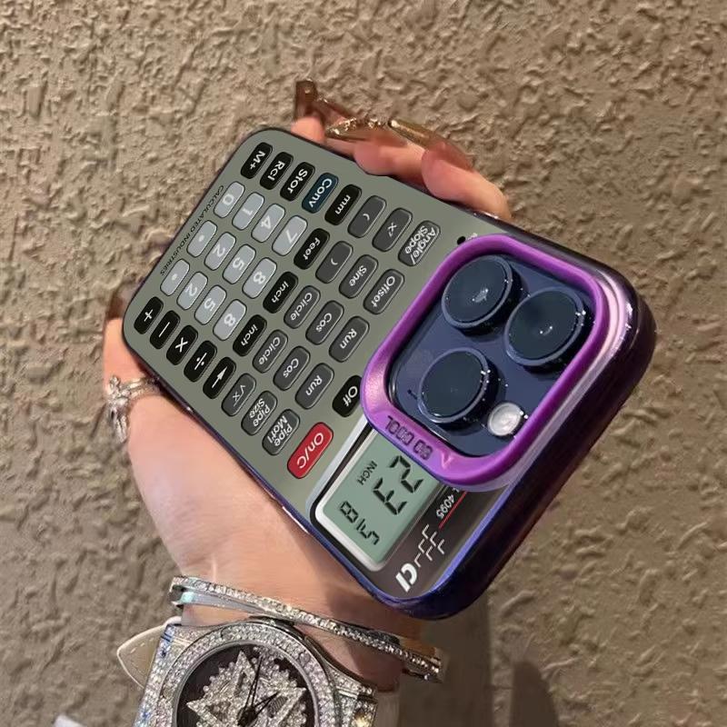 Unique Funny Stylish Calculator Pattern Phone Case For IPhone 17 16 15 Plus 14 Pro Max 13 12 11 Shockproof Back Anti-drop Cover