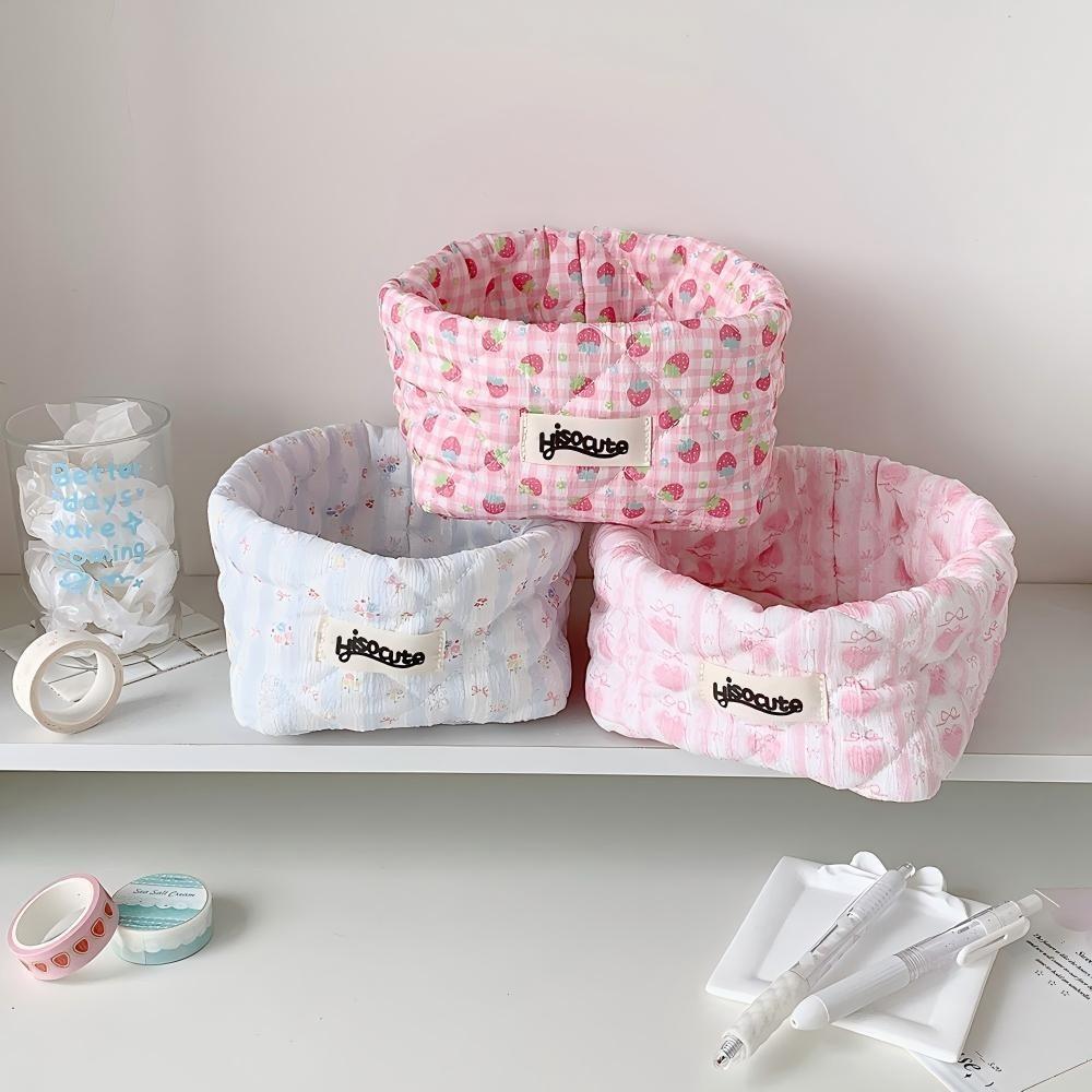 Ruffle Cloth Toiletry Bag Pen Bag Makeup Storage Pouch Ins Fashion Travel Cosmetic Bag For Travel